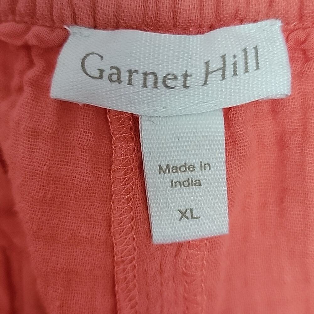 Garnet Hill Organic-Cotton Gauze Shorts, XL - Picture 6 of 7